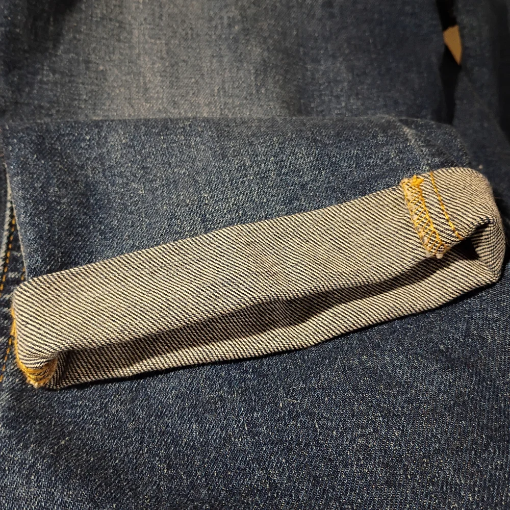 Signature Levi Strauss Jeans Womens 10 W30 Blue Mid Rise Boyfriend Cuffed Crop - Picture 6 of 10